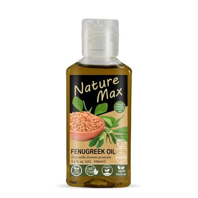 bonballoon Nature Mix Fenugreek Oil Essential Oils Organic Natural Undiluted Pure For Hair Growth Skin Health Care Massage Cold Pressed Premium Quality ( 3.38 oz / 100 ml )