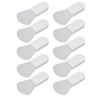 10Pcs Silicone Face Mask Brushes, Mini Short Handle Mud Applicator Portable Beauty Tool White(Scalloped), Wholesale Business