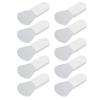 10Pcs Silicone Face Mask Brushes, Portable Mini Mud Mask Applicator Brush, Soft Silicone Face Mask Beauty Tool Soft Hairless Mud Mask White view 1