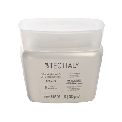 Tec Italy Gel Della Cera Effetto Humedo 280g  Medium Hold Hair Gel with Wet Look Finish  Styles & Conditions Hair  With Amino Acids  For All Hair Types