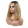 YTOOZ Black-Yellow Short Hair Wig Ladies Handmade Lace European and American Wig Set in The Wig Hair Sets view 2