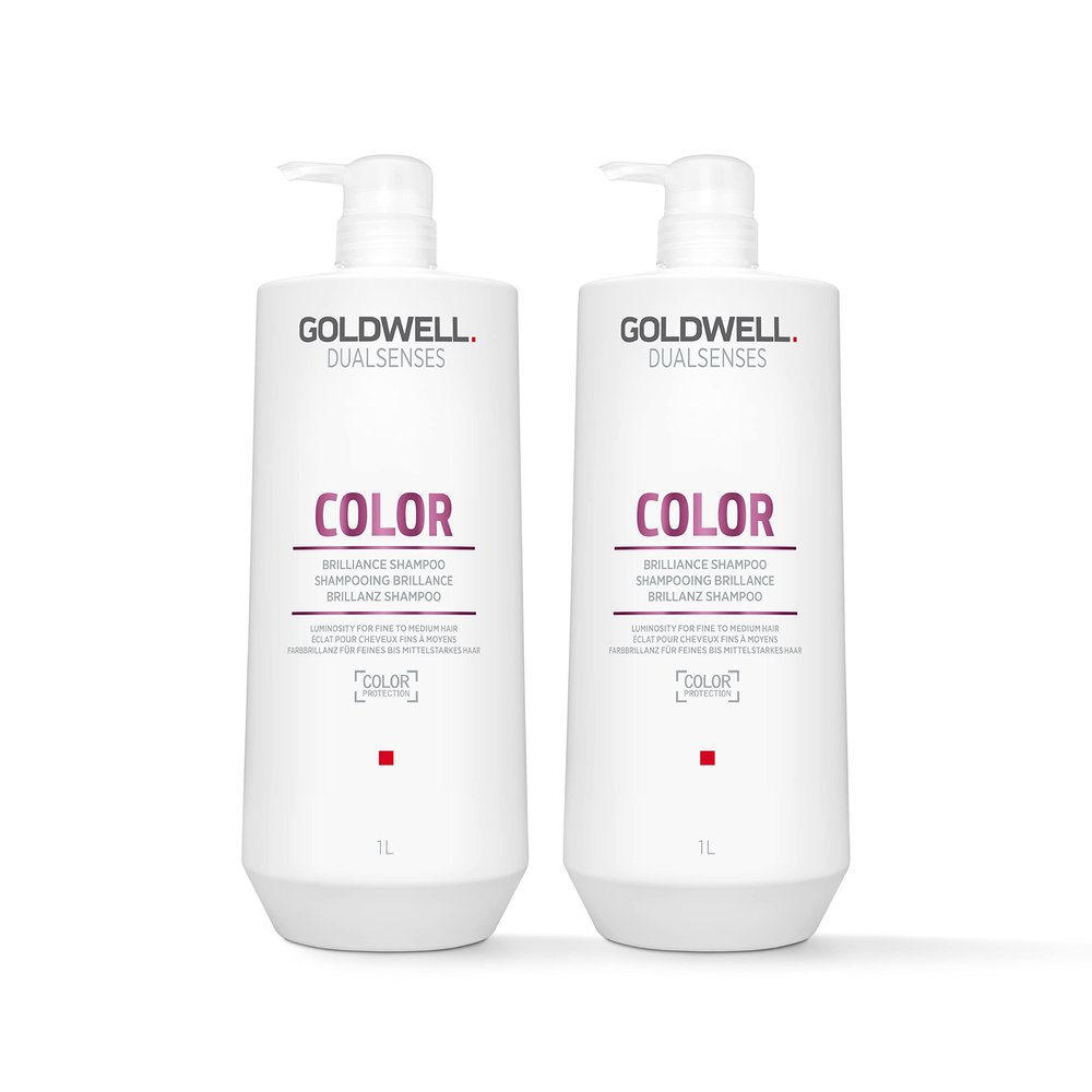 Goldwell Dualsenses Color Brilliance Shampoo and Conditioner Liter Bundle