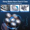6-in-1 Bald Head Shavers for Men - Cordless, Waterproof Wet/Dry Electric Shavers with 6 Heads, Rechargeable via USB view 2