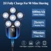 6-in-1 Bald Head Shavers for Men - Cordless, Waterproof Wet/Dry Electric Shavers with 6 Heads, Rechargeable via USB view 3