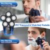6-in-1 Bald Head Shavers for Men - Cordless, Waterproof Wet/Dry Electric Shavers with 6 Heads, Rechargeable via USB view 4