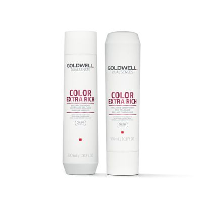 Goldwell Dualsenses Color Extra Rich Brilliance Shampoo and Conditioner Standard Bundle