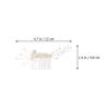 Beaupretty 2pcs Bridal Hair Combs Delicate Accessories for Weddings and Special Occasions Handmade Side Combs for Elegant Hair Styles view 3