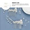 Beaupretty 2pcs Bridal Hair Combs Delicate Accessories for Weddings and Special Occasions Handmade Side Combs for Elegant Hair Styles view 4