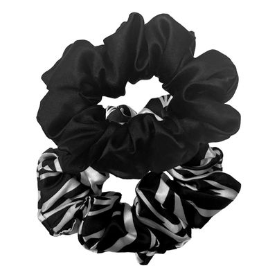 ADAMA XL Satin Scrunchies (2 Pack), No-Marks Hair Accessories, Keep Hair Healthy, For All Hair Types, Prevent Ponytail Creases, Breakage, Frizz, and Split Ends