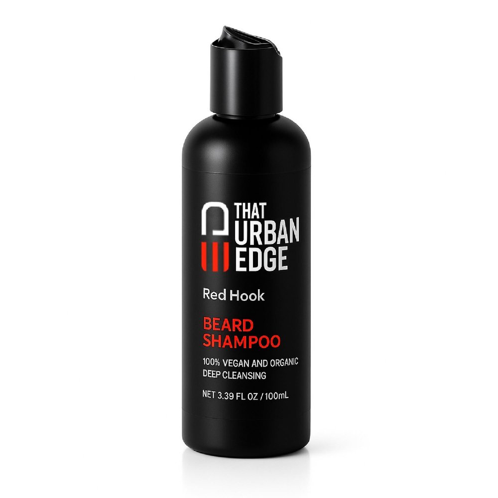 That Urban Edge Beard Shampoo | Professional Wash for Men | Moisturizing and Conditioning | Natural Formula Softens and Strengthens | Vegan for Thick, Soft Beard | 3.38fl oz