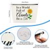 Aunt Auntie Gifts Makeup Bag for Women TITI Gift from Niece Sunflower Cosmetic Bag Aunt Appreciation Gift Best Aunt Gifts from Nephew Mother's Day Birthday Gift for Aunt Travel Toiletry Pouch view 2