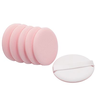 (6 Pieces) Powder Puff for Makeup Face Powder,suitable for wet or dry foundation (Pink)