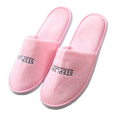 Disposable Slippers for MenSpa Slippers, (Large Size,10 Pairs) Indoor Hotel Slippers, Fluffy Coral Fleece, Padded Sole for Comfort- for Guests, Hotel, Travel