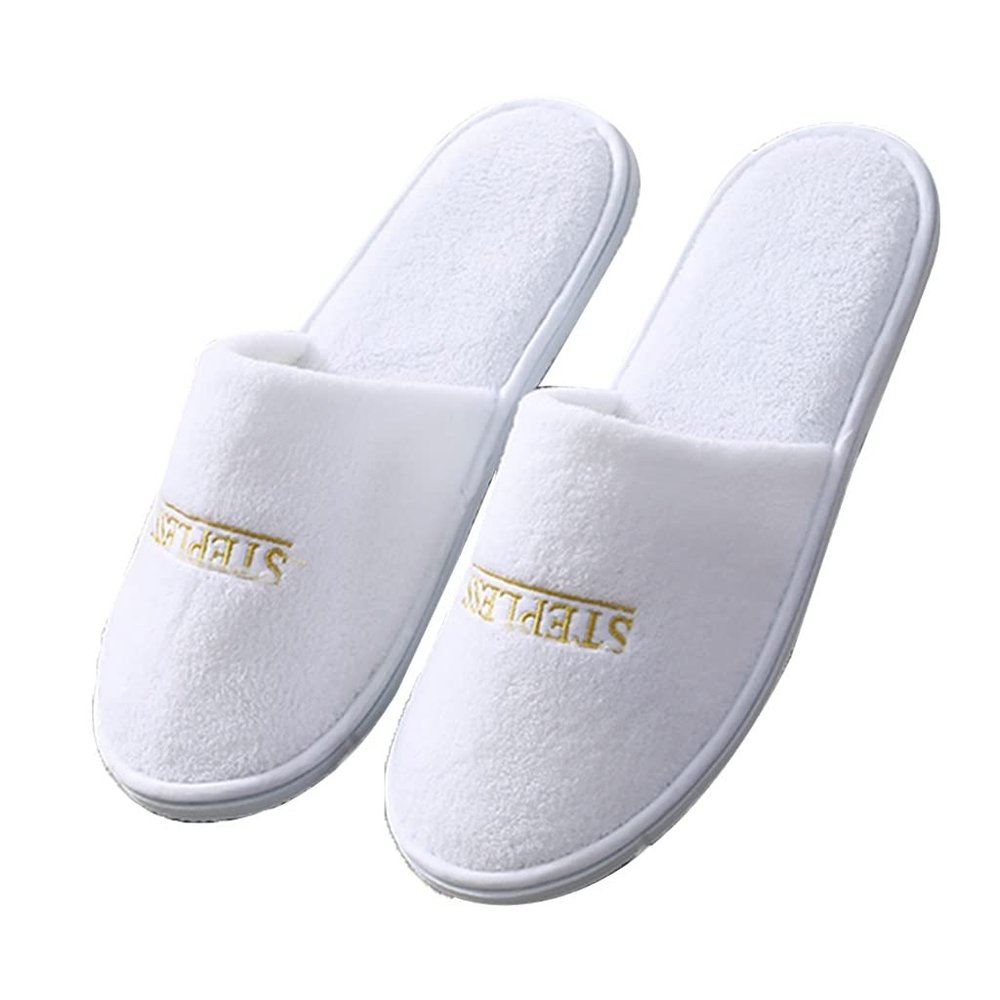 GHYUB Disposable Slippers for Women5 Pairs Warm Spa Slippers-Closed Non Slip Disposable Hotel Slippers for Womens Men Home Slippers for Adult 5 Pairs for Men and Women