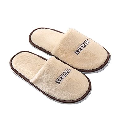 Disposable Slippers for MenSpa Slippers, (Large Size,10 Pairs) Indoor Hotel Slippers, Fluffy Coral Fleece, Padded Sole for Comfort- for Guests, Hotel, Travel