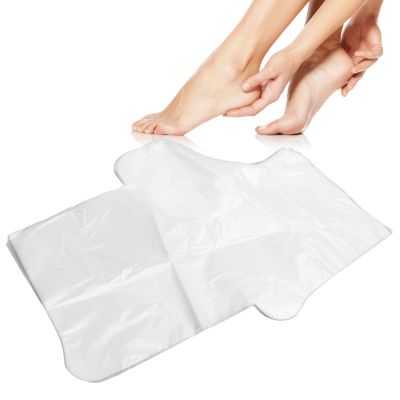 ZJchao 100Pcs Disposable Plastic Paraffin Bath Liners, Callus Removal Foot Peeling Mask, Exfoliating Thermal Feet Covers Bags, Moisturizing Beauty Foot Masks for The Skin Care Acupuncture Shop
