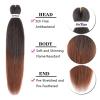 Liang Dian Pre Stretched Braiding Hair Ombre 30 Inch 8 Packs Synthetic Crochet Braids Hot Water Setting Professional Soft Yaki Texture Synthetic Hair Extensions(1B/30) view 3