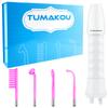 High Frequency Facial Wand - TUMAKOU Violet Portable Handheld High Frequency Facial Skin Machine Device for Face - with 4 Purple Tubes view 1