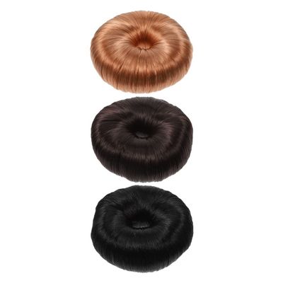 3pcs Hair Dryer Hairpiece Scrunchies Wigs Chignon Hair Rings Hair Bun Rope Hair Bun Holder Girls Wig Hair Doughnut Shaper Ponytail Chignon Girl Hairpiece Hair Bun Makers
