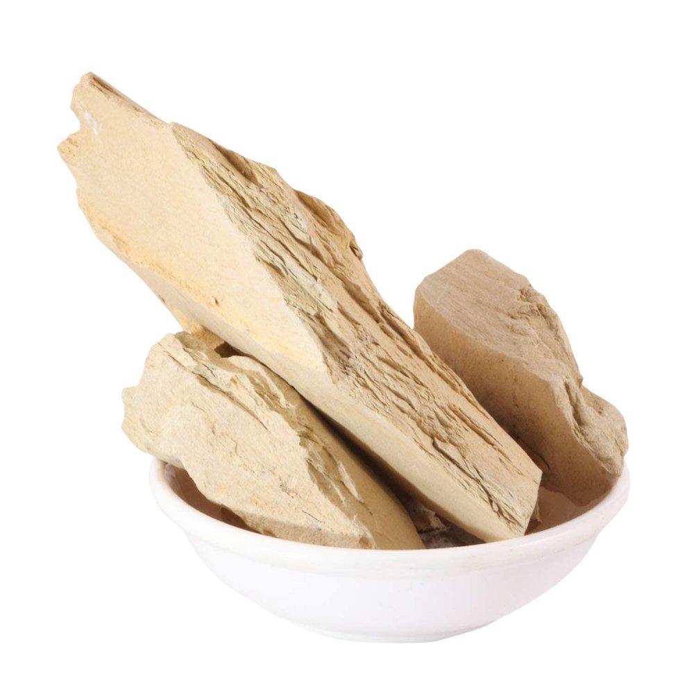 AnNafi Natural Multani Mitti Organic For Face | Fullers Earth Facial Clay Whole Stone Chunks | 100% Organic Natural Glow Beauty Face Pack Fullers Clay (Can Be Grinded Into Multani Mitti Powder) |