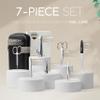 Manicure Set Solingen Made in Germany - 7 Piece Exclusive Finger & Toe Nail Clippers Kit for Women and Men in Vegan Leather Case, Color Carbon view 3