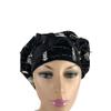 Bouffant Medical Cap Bones of The Body - Sweatband Ponytail Pouch Tie Back Hats Bouffant Scrub Hats Turban Hats. Nurses Hats Ponytail Holder Dr. Hats view 3