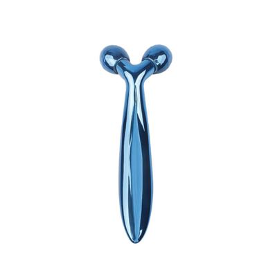 3D Facial Lift Roller Massager Skin Care Slimming V-Line Hand Machine Beauty Care Tool (Blue)