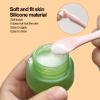 Eye Cream Spatula, Cosmetic Spoon Mini Makeup Spatula Spoon Beauty Scoop Eye Massage Wand Stick Professional Silicone Face Eye Cream Applicator Spatula for Skin Care Home Salon view 2