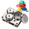 Uxsiya 3 Pcs Nail Art Liquid Cans Nail Art Tools Stainless Steel Mini Powder Liquid Set Cans Storage Box Container Manicure Tools with Base view 1