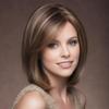 SEVENCOLORS Short Brown Mixed Blonde Bob Wigs for White Women Shoulder Length Synthetic Hair Wigs with Side Bangs Straight Blonde Highlights Womens Wig view 1