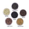1000 Pcs Nano Ring Beads for Hair Extensions 3.0mm1.5mm2mm Silicone Lined Copper Micro Links Rings (Black) view 2