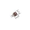 1000 Pcs Nano Ring Beads for Hair Extensions 3.0mm1.5mm2mm Silicone Lined Copper Micro Links Rings (Brown) view 3