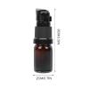 OSALADI 10Pcs Essential Oil Glass Bottle Refillable Essential Oil Jars Mini Glass Pump Bottles Cosmetic Sample Bottles Travel Bottle For Toiletries (5ML) view 2