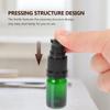 10Pcs Essential Oil Glass Bottle Refillable Essential Oil Jars Mini Glass Pump Bottles Cosmetic Sample Bottles Travel Bottle For Toiletries (5ml) view 4