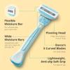 EVE 5 Women's Disposable Razors Smooth Touch | Wide moisture bar, 5 Blades for smooth shave | Multipurpose Hair Remover | 1 pack (3 count) view 3