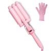 Mermade PRO Hair Waver 1" - 3 Barrel, Curling Iron 1 Inch, Ceramic Barrel Waver for Thick, Thin, Long, or Short Hair - Pink view 2