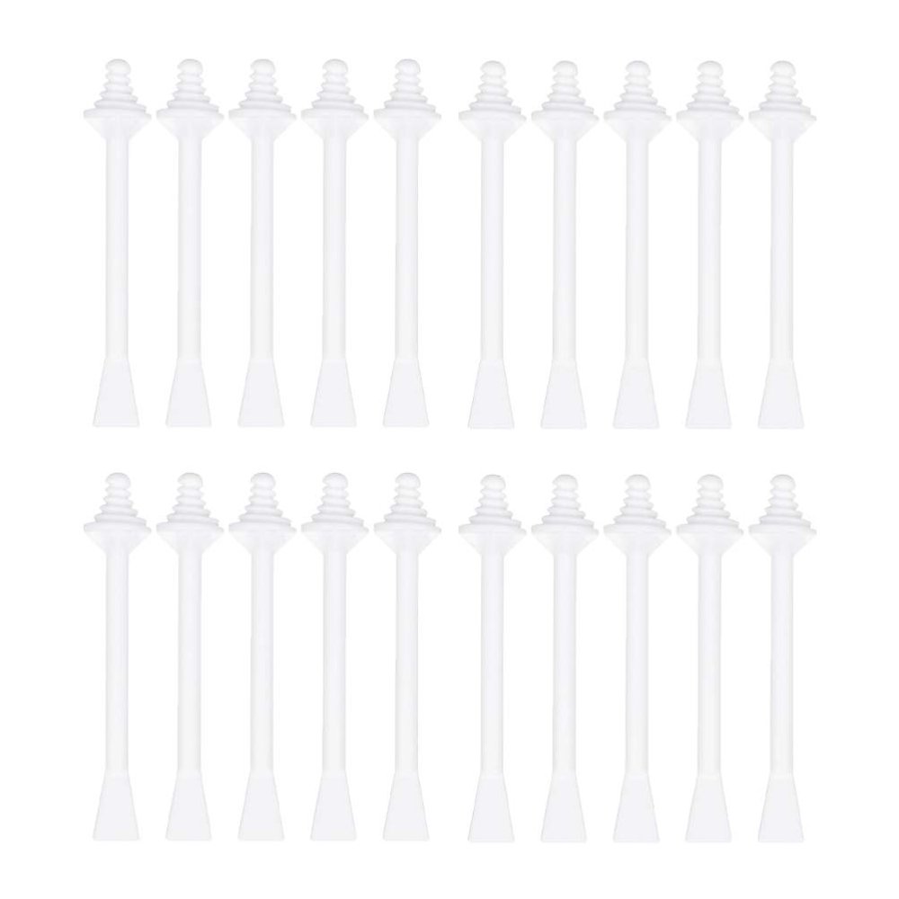 FOMIYES Nasal Hair Removal Wax Applicator Sticks 20pcs Plastic Disposable Facial Hair Remover