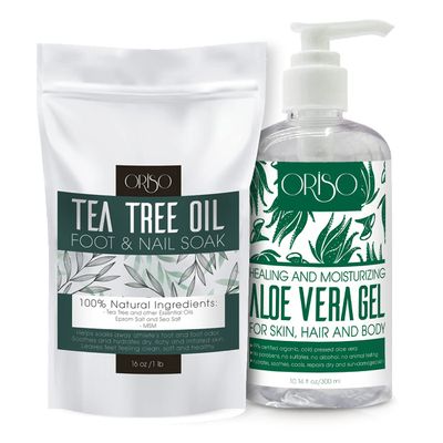 Aloe Vera Gel - With Organic Aloe Vera Cold Pressed and Tea Tree Oil Foot Soak