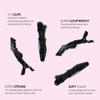 Mermade Hair Grip Clips - Alligator Hair Clips for Styling & Sectioning, Professional Salon Quality - Black (Pack of 4) view 3