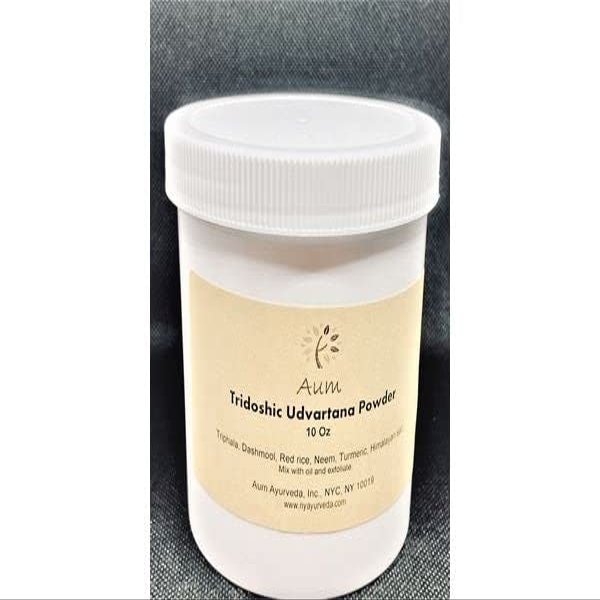 FROM: AUM AYURVEDA Tridoshic Udvartana (Herbal exfoliating powder)