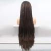 Pkfinrd Wigs Wig Ladies Handmade Lace European and Wig Sets in The Wig Hair Sets - Brown - Small Scorpion - Long Hair view 2
