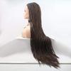 Pkfinrd Wigs Wig Ladies Handmade Lace European and Wig Sets in The Wig Hair Sets - Brown - Small Scorpion - Long Hair view 3