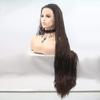 Pkfinrd Wigs Wig Ladies Handmade Lace European and Wig Sets in The Wig Hair Sets - Brown - Small Scorpion - Long Hair view 4