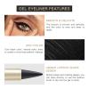 Miss Rose M Gel Eyeliner, Black Eyeliner Pencils, delineador de ojos contra el agua, Easy to Use, Eye Makeup for Women (Premium Black) view 4