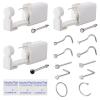 YWDKJGS 3 Pack Nose Piercing Kit, Disposable Safety Self Nose Piercing Gun with 10 Piece Nose Rings Studs, Home Nose Percinging Kit Gun Tools view 1