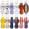 Chapstick Holder Keychains 11pcs Lipstick Holder Keychain Protective Cases with Wristlet Lanyard, Portable Balm Holders Pouch for Girls Women view 1