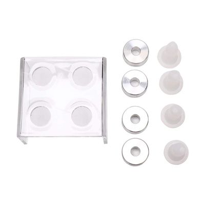 DIY Lipstick Mold, 9mm Handmade Lipstick Mould Lipstick Filling Tube Silicone Lip Balm Mold Crafts Tool(9mm Four Holes)