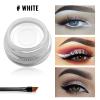 Erinde White Gel Eyeliner, Waterproof Cream Eyeliner Gel Pot, High-Intensity Pigments Long Lasting Smudge-Proof Eye Liner Eyebrow Makeup, Waterline Matte Eye Liner with 2PCS Brushes, 04 White view 2