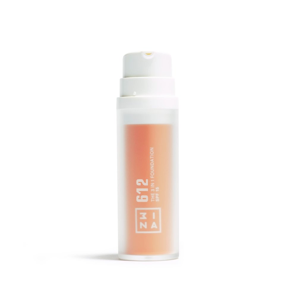 3INA The 3-in-1 Foundation  Liquid Foundation with SPF 15  12-Hour, Light to Medium Coverage  Skincare, Concealer, Coverage in One  612  1.01 oz
