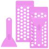 2 Sets Lip Balm Filling Tray and Spatula Set Portable Lipstick Holder Containers Lip Gloss Making Kit Capsule Lipstick Filler (Purple) view 1